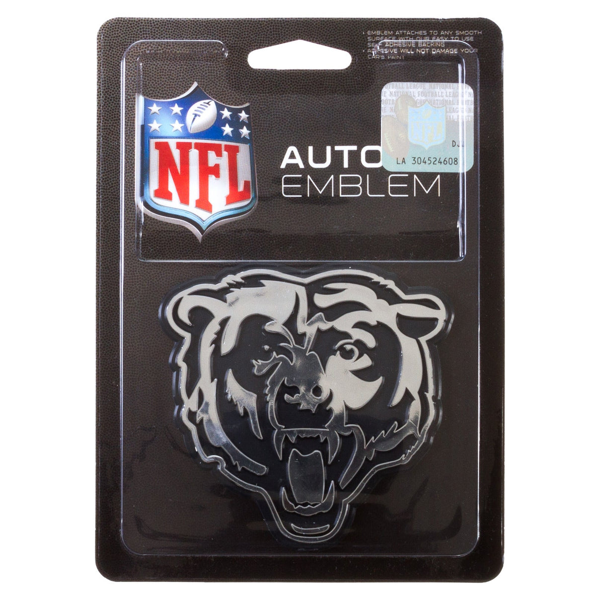 Chicago Bears Metallic Auto Emblem product image 1, provided for visual reference and product detail review
