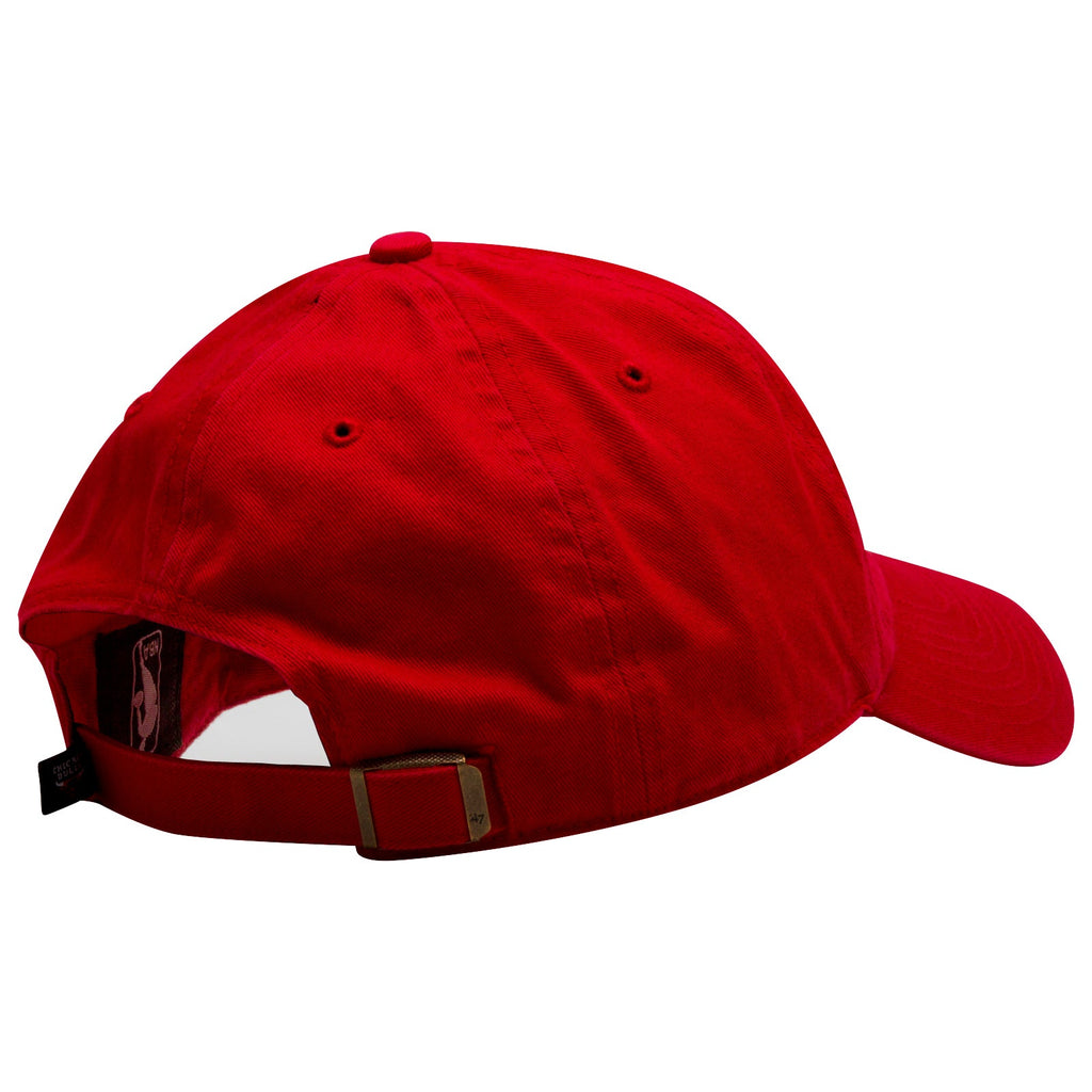Chicago Bulls Red Primary Logo Clean Up Adjustable Hat product image 2, provided for visual reference and product detail