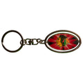 Chicago Blackhawks Oval Spinner Keychain product image 1, provided for visual reference and product detail review