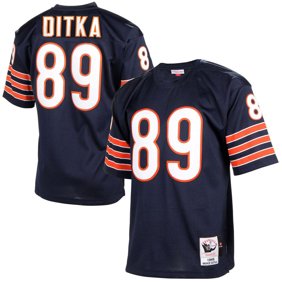 Mike Ditka Chicago Bears Men Navy Mitchell & Ness Stitched Jersey product image 1, provided for visual reference and product