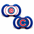 Chicago Cubs Pacifier Two-Pack product image 1, provided for visual reference and product detail review