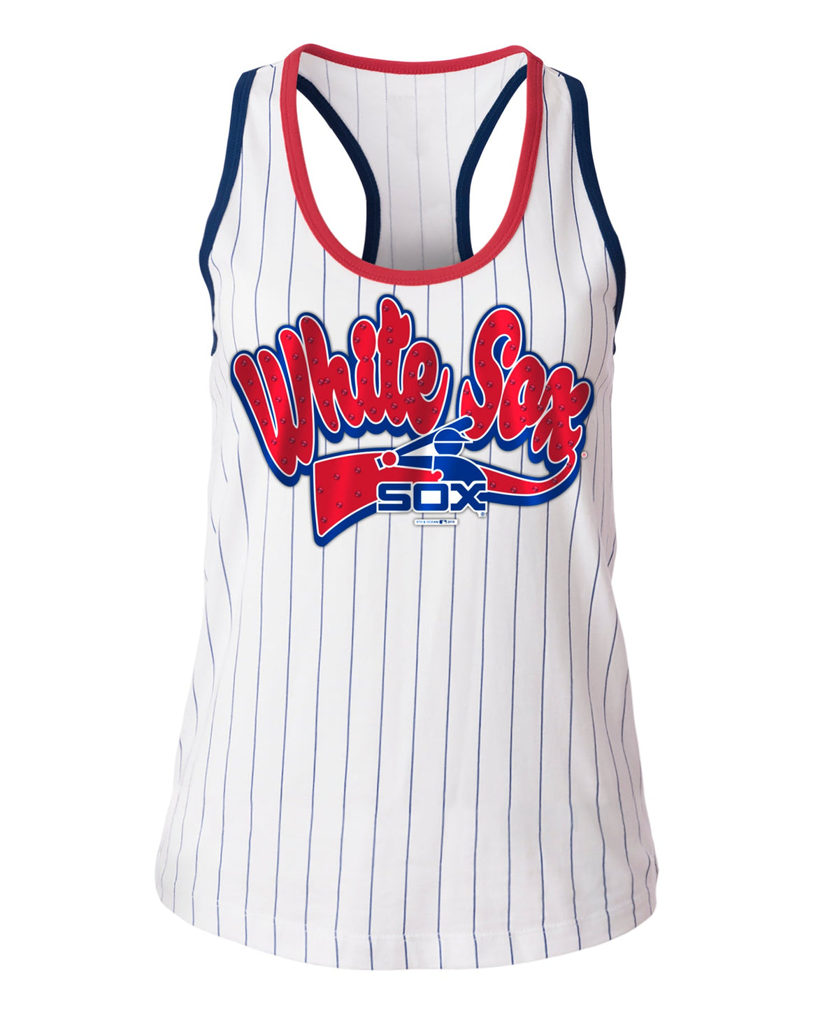 Chicago White Sox Youth Pinstripe Batterman Tank product image 1, provided for visual reference and product detail review