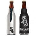 Chicago White Sox Bottle Zipper Pinstripe Coozie product image 1, provided for visual reference and product detail review