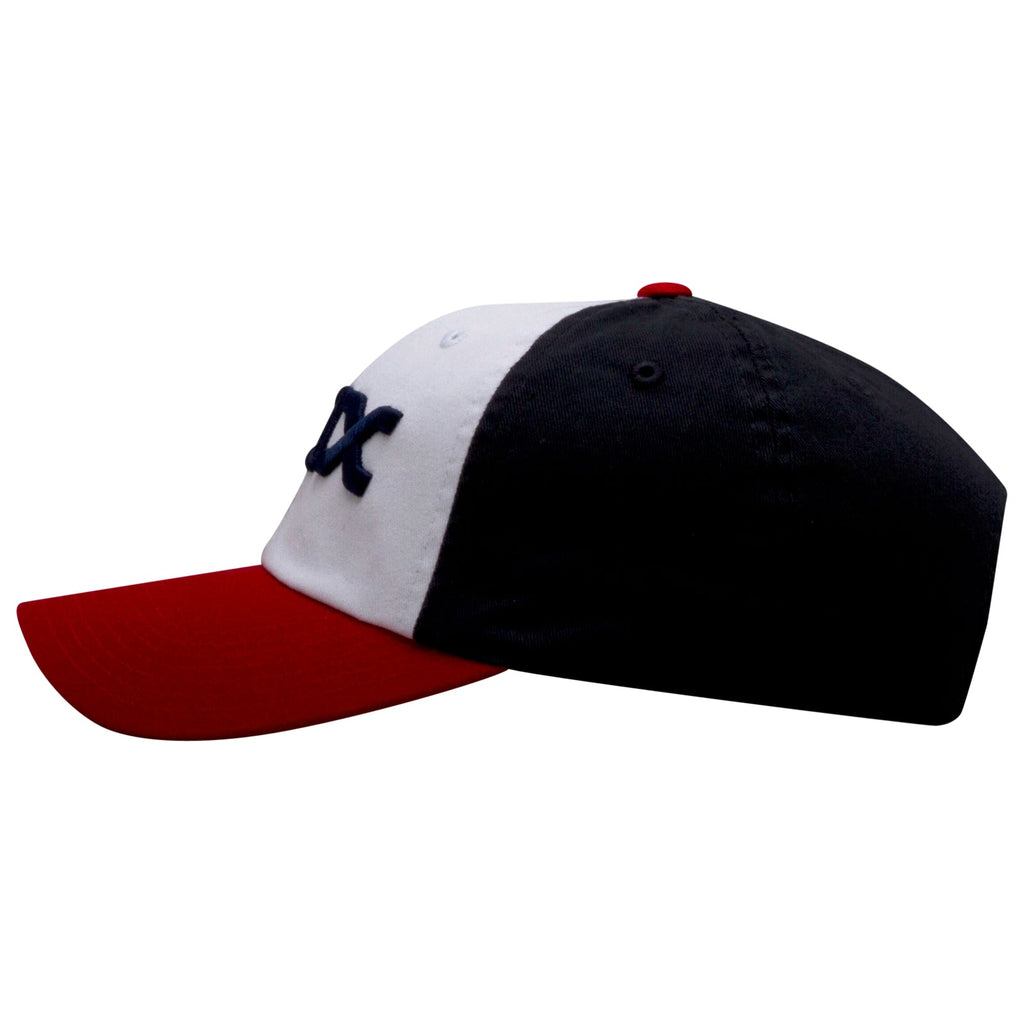 Chicago White Sox Red, White, and Navy Horizontal "Sox" Logo Adjustable Hat product image 3, provided for visual reference