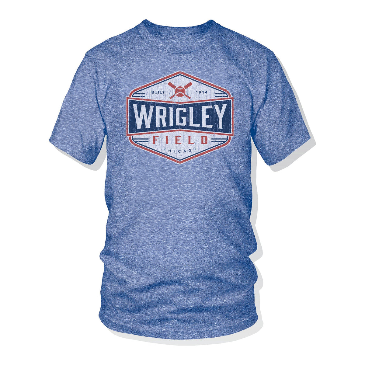 Wrigley Field Men Royal Snow Hexco T-Shirt product image 1, provided for visual reference and product detail review