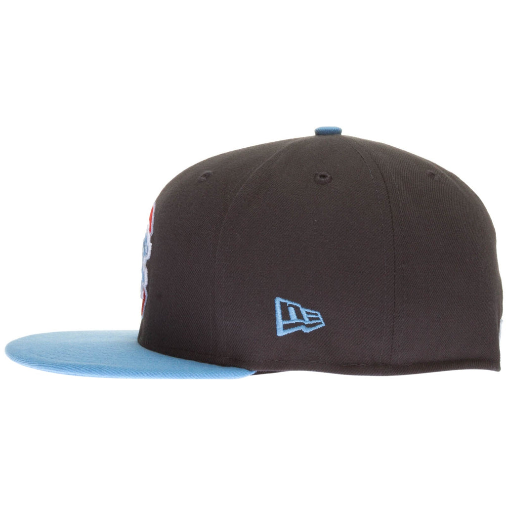 Chicago Cubs Graphite and Sky Blue New Era 59FIFTY Fitted Hat product image 3, provided for visual reference and product