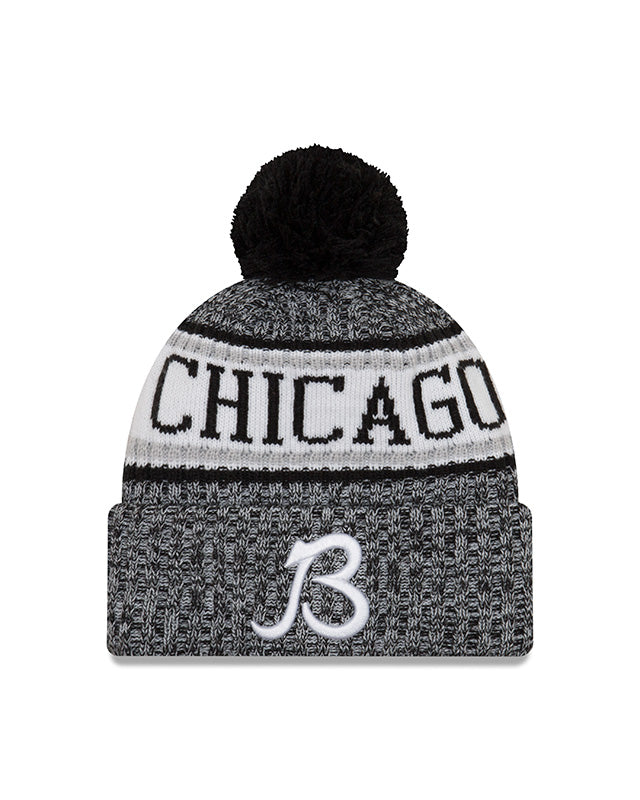 Chicago Bears Sports Knit - Black & White w/ B Logo product image 1, provided for visual reference and product detail review