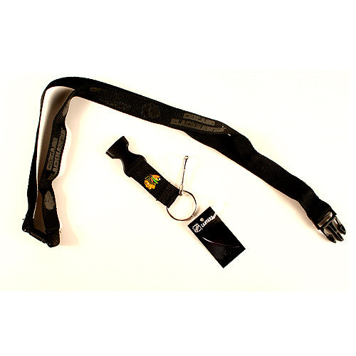 Blackhawks Black Lanyard product image 1, provided for visual reference and product detail review