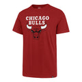 Chicago Bulls Red Primary Logo '47 Super Rival T-Shirt product image 1, provided for visual reference and product detail