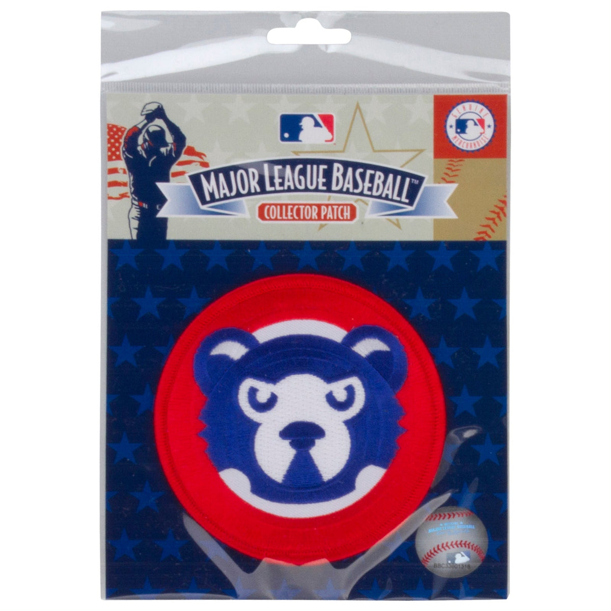 Chicago Cubs Mid-Nineties Cub Face Logo 4" Circle Patch product image 1, provided for visual reference and product detail