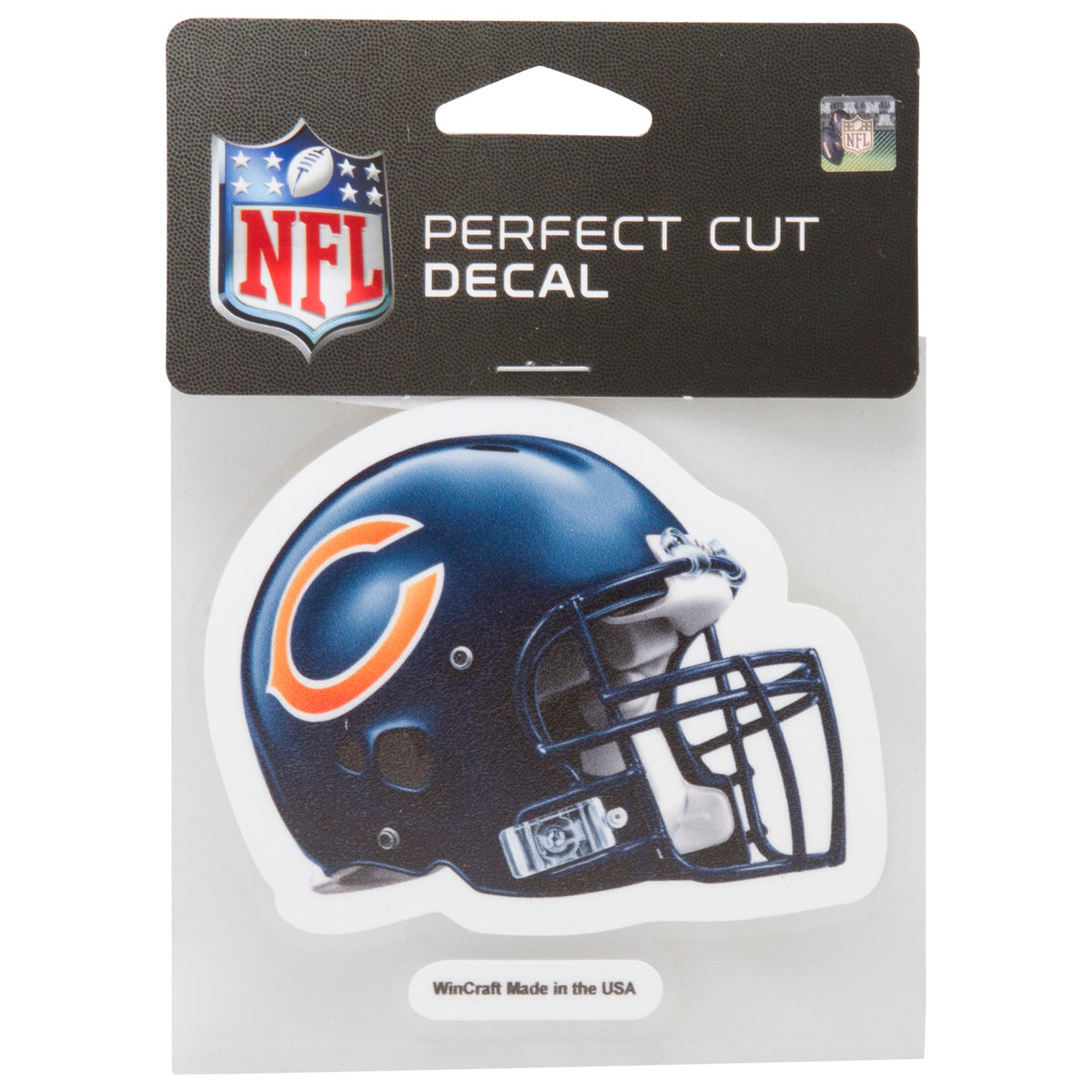Chicago Bears 4" x 4" Helmet Perfect Cut Decal product image 1, provided for visual reference and product detail review