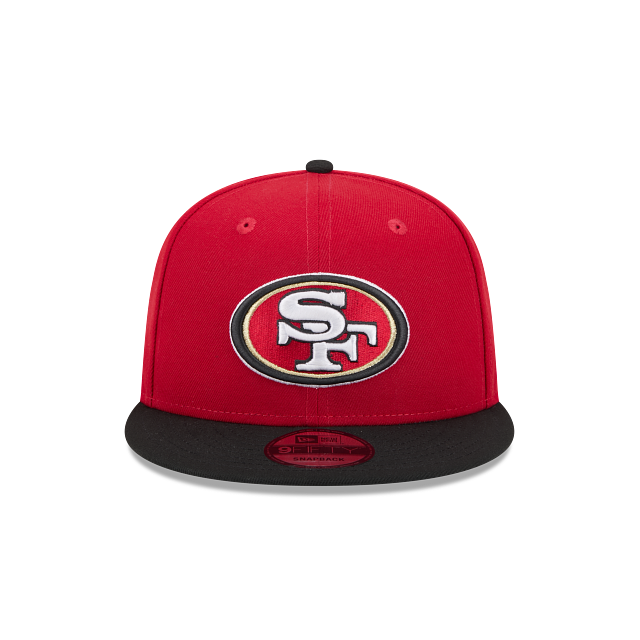 New Era San Francisco 49ers 9FIFTY Snapback Hat - Red/Black product image 2, provided for visual reference and product