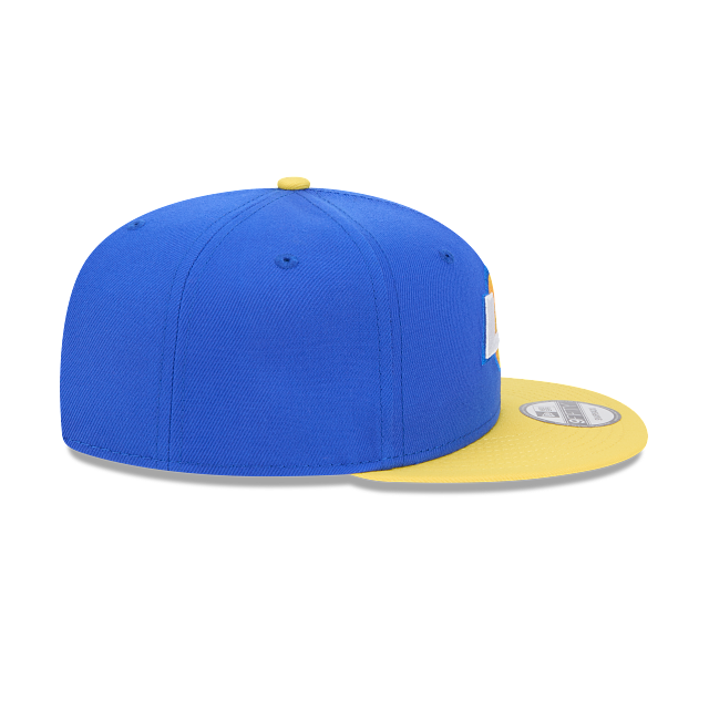 New Era Men Los Angeles Rams 9FIFTY Snapback Hat-Blue/Yellow product image 7, provided for visual reference and product