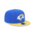 New Era Men Los Angeles Rams 9FIFTY Snapback Hat-Blue/Yellow product image 1, provided for visual reference and product