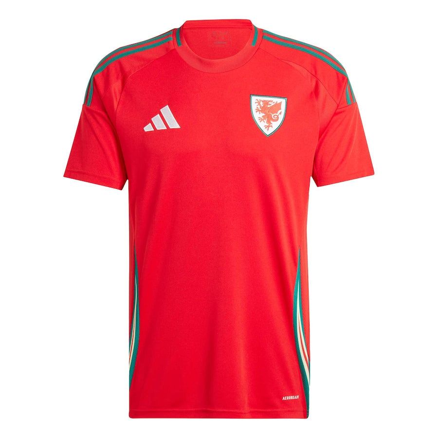 Adidas Wales Home Stadium Jersey 2024 product image 1, provided for visual reference and product detail review
