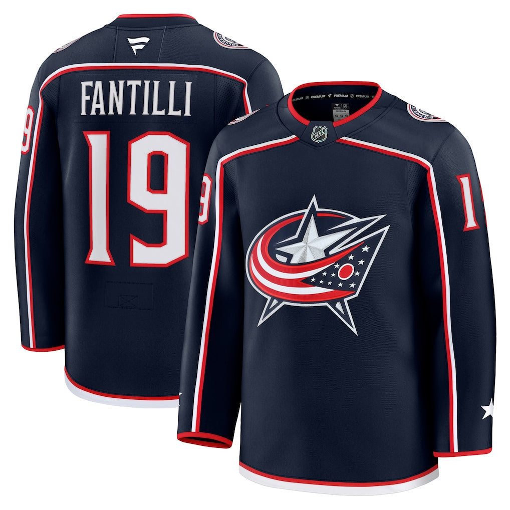 Adam Fantilli Columbus Blue Jackets Home Premium Jersey product image 1