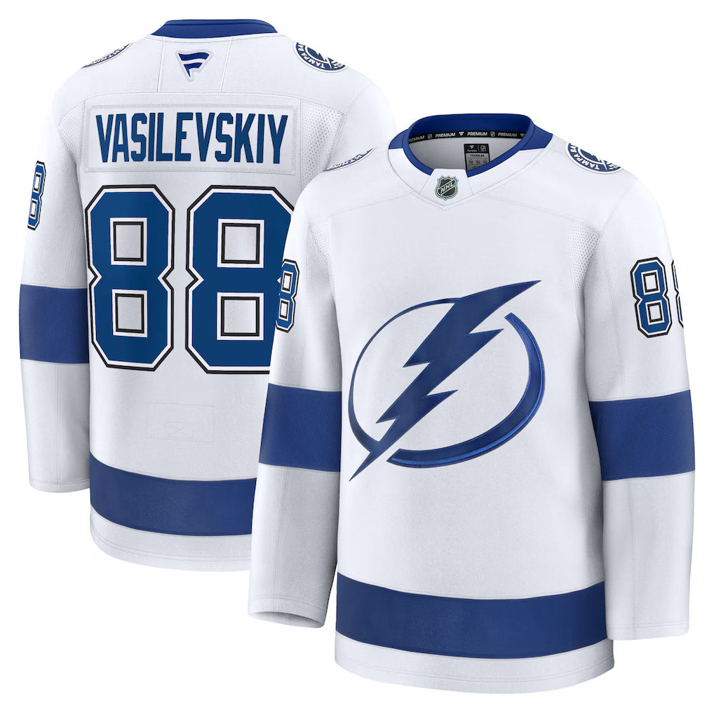 Andrei Vasilevskiy Tampa Bay Lightning Away Premium Jersey product image 1