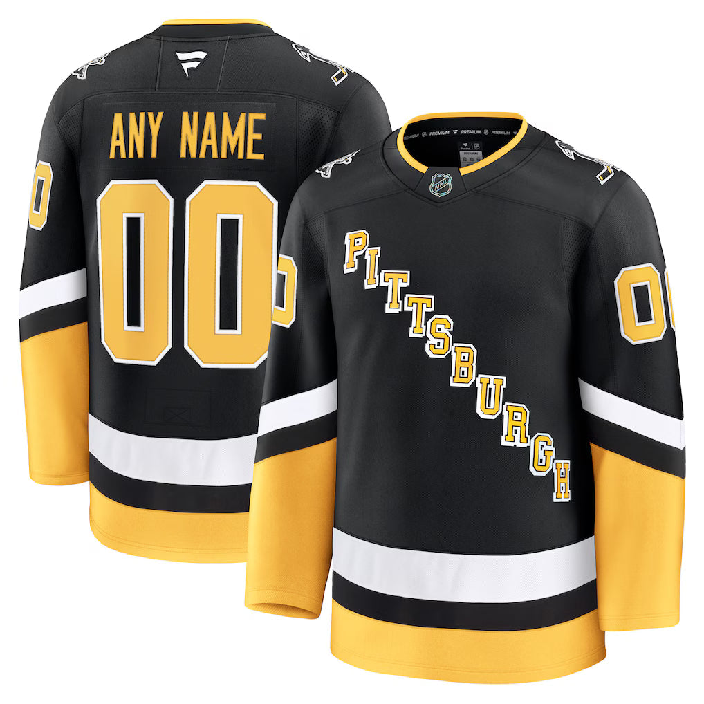 Custom Pittsburgh Penguins Alternate Premium Jersey - Black product image 1