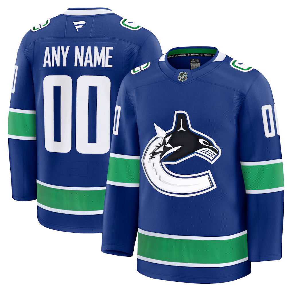 Custom Vancouver Canucks Home Premium Jersey - Blue product image 1