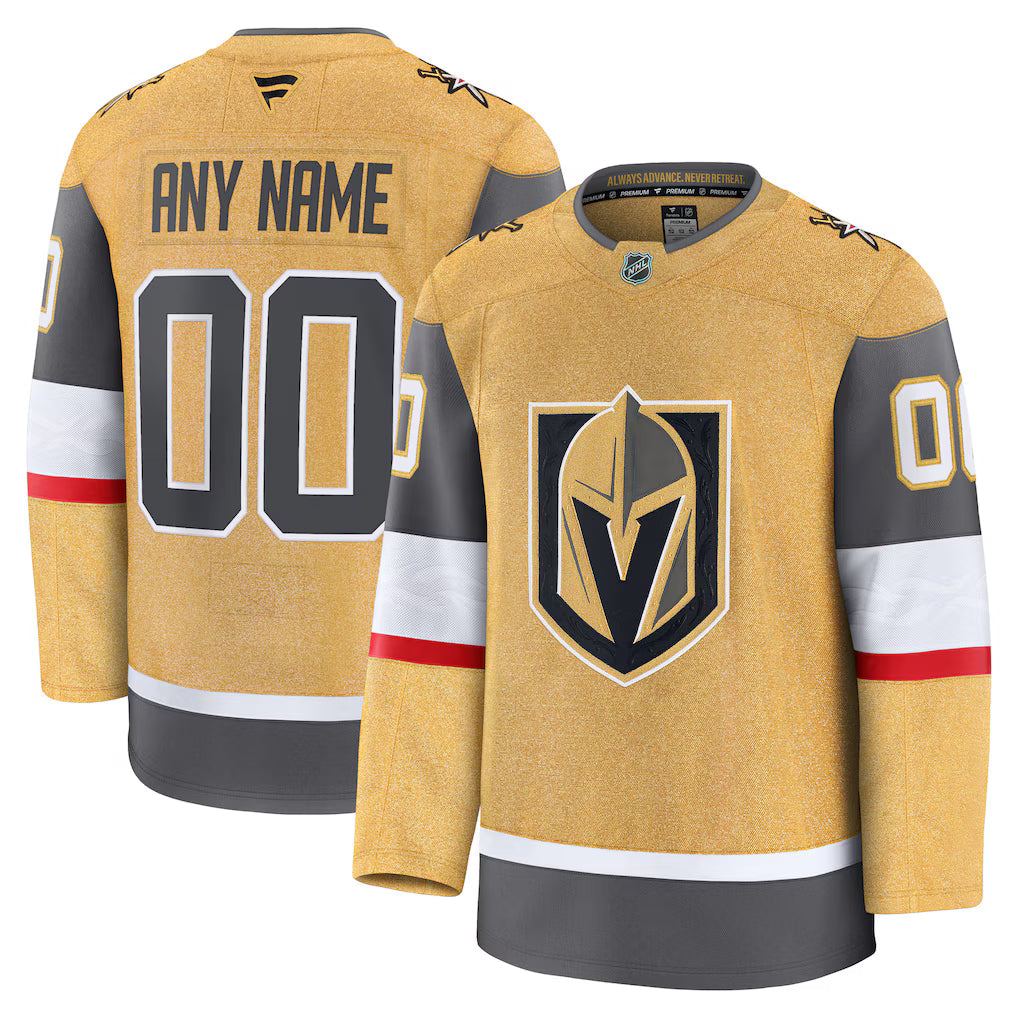Custom Vegas Golden Knights Home Premium Jersey - Gold product image 1