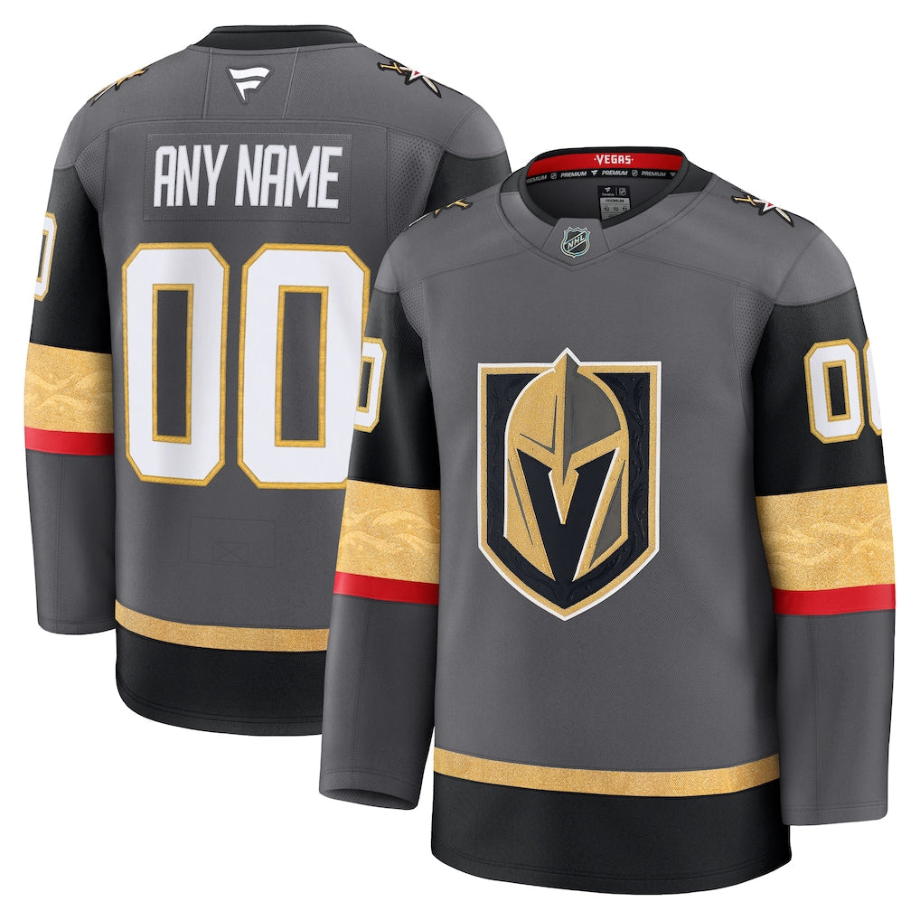 Custom Vegas Golden Knights Alternate Premium Jersey - Gray product image 1