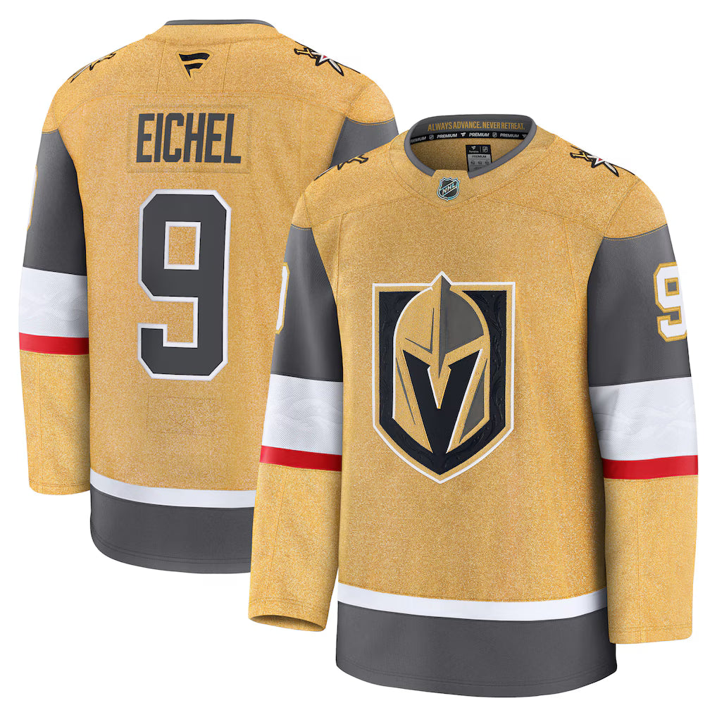 Jack Eichel Vegas Golden Knights Home Premium Jersey - Gold product image 1