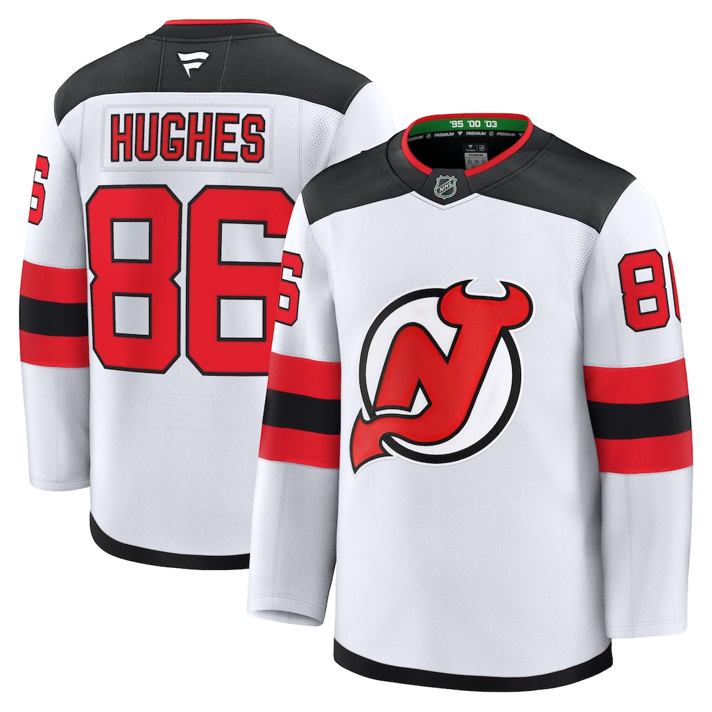 Jack Hughes New Jersey Devils Away Premium - White product image 1
