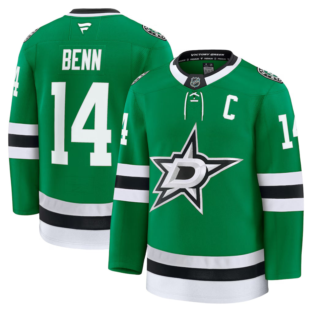 Jamie Benn Dallas Stars Home Premium Jersey - Kelly Green product image 1