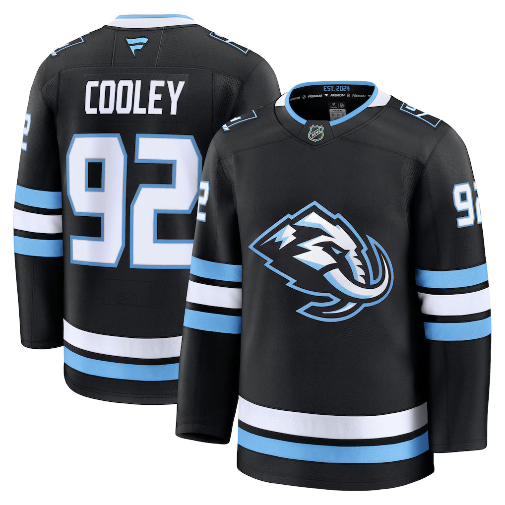 Logan Cooley Utah Mammoth Home Premium Player Jersey - Black product image 1