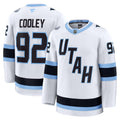 Logan Cooley Utah Mammoth Away Premium Player Jersey - White product image 1