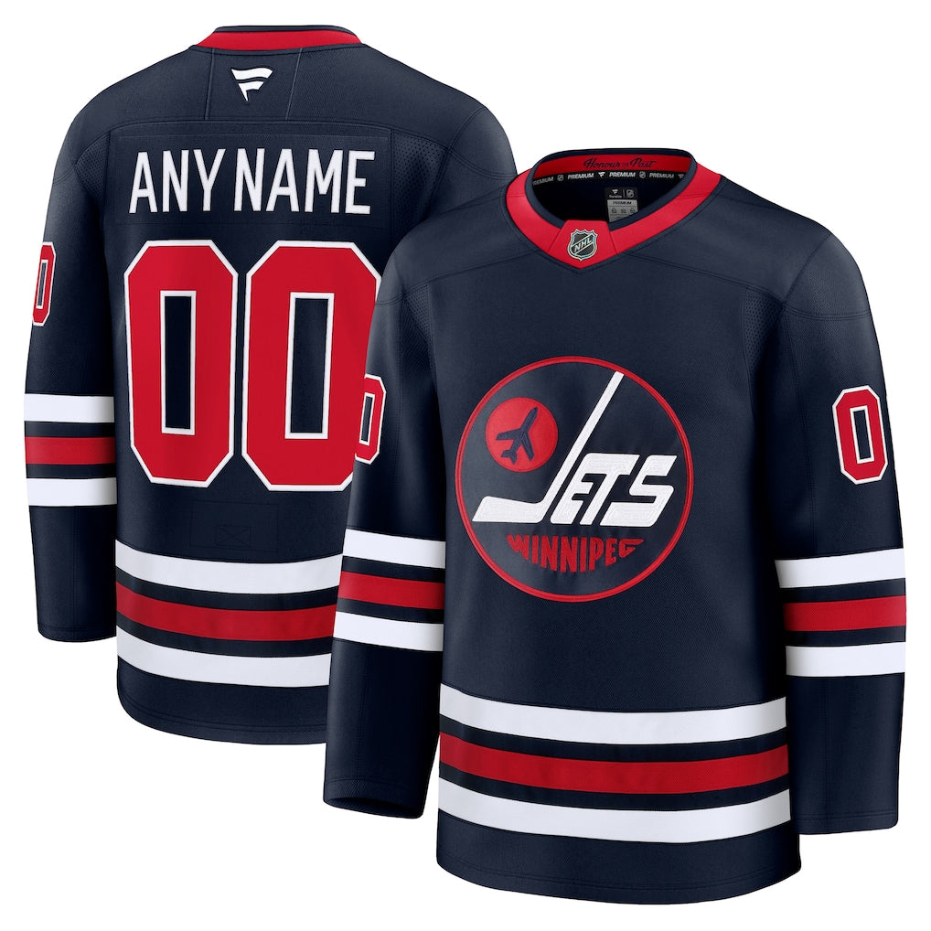 Custom Winnipeg Jets Alternate Premium Jersey - Navy product image 1