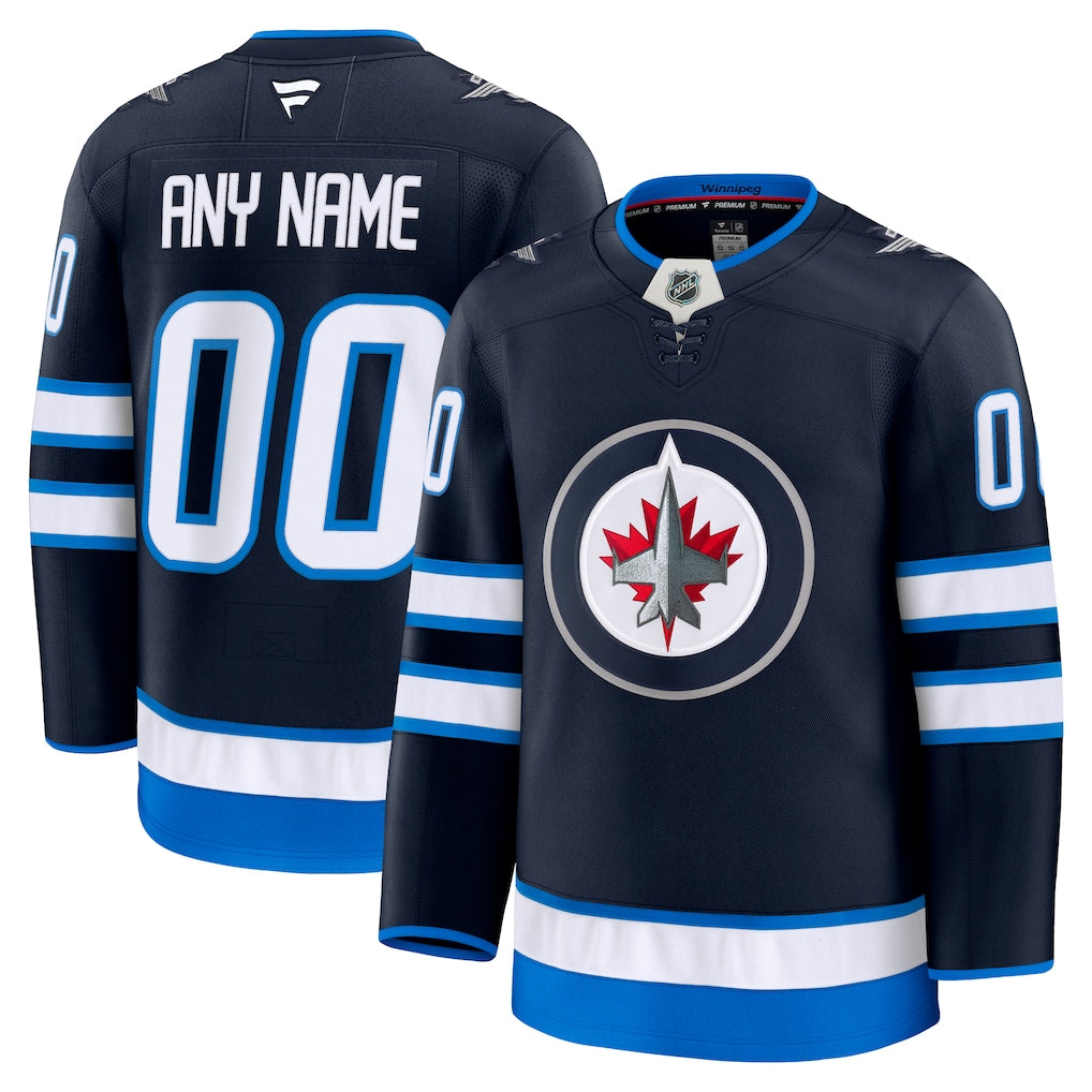 Custom Winnipeg Jets Home Premium Jersey - Navy product image 1