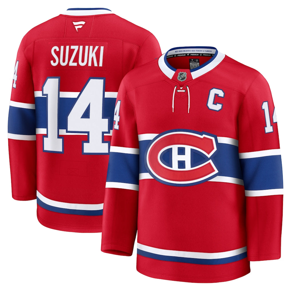 Nick Suzuki Montreal Canadiens Home Premium Jersey - Red product image 1