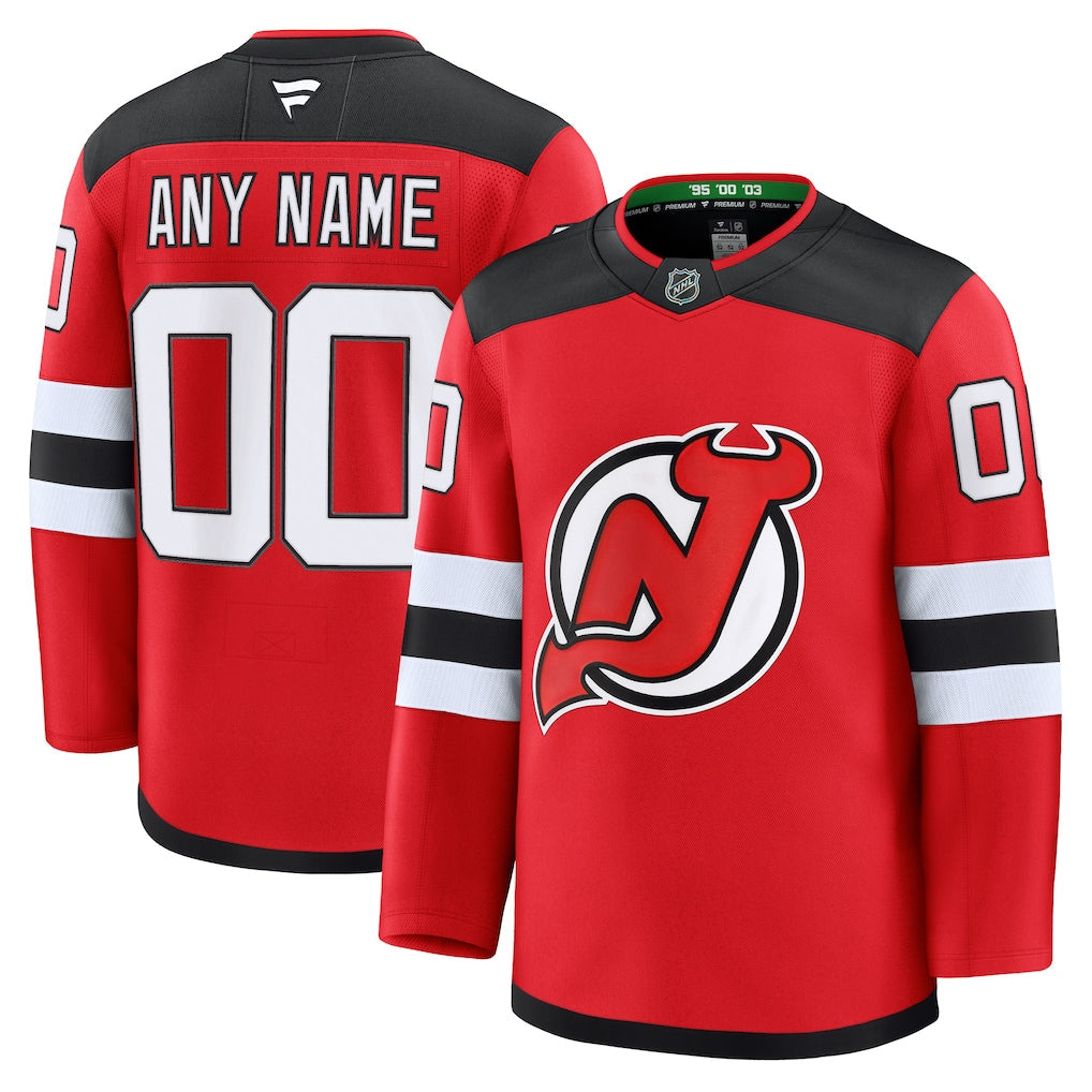Custom New Jersey Devils Home Premium - Red product image 1