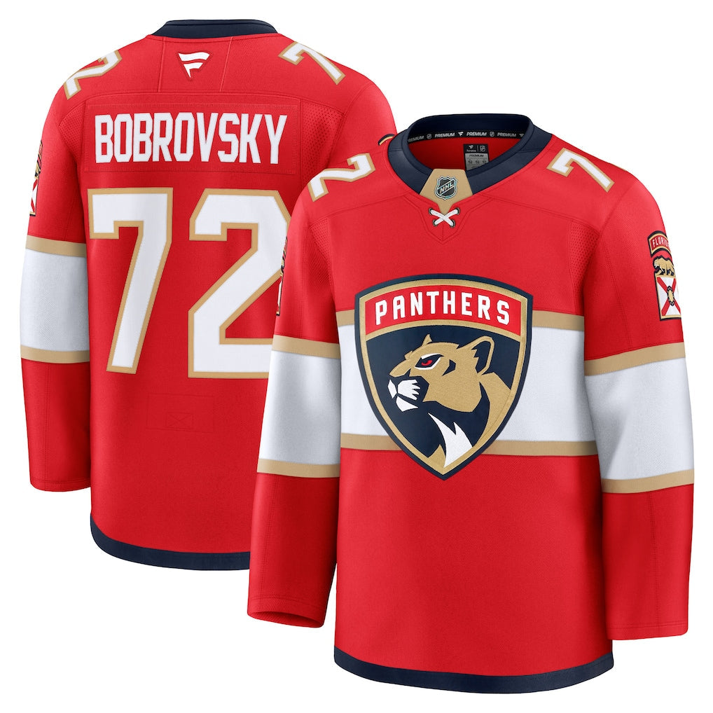 Sergei Bobrovsky Florida Panthers Home Premium Jersey - Red product image 1