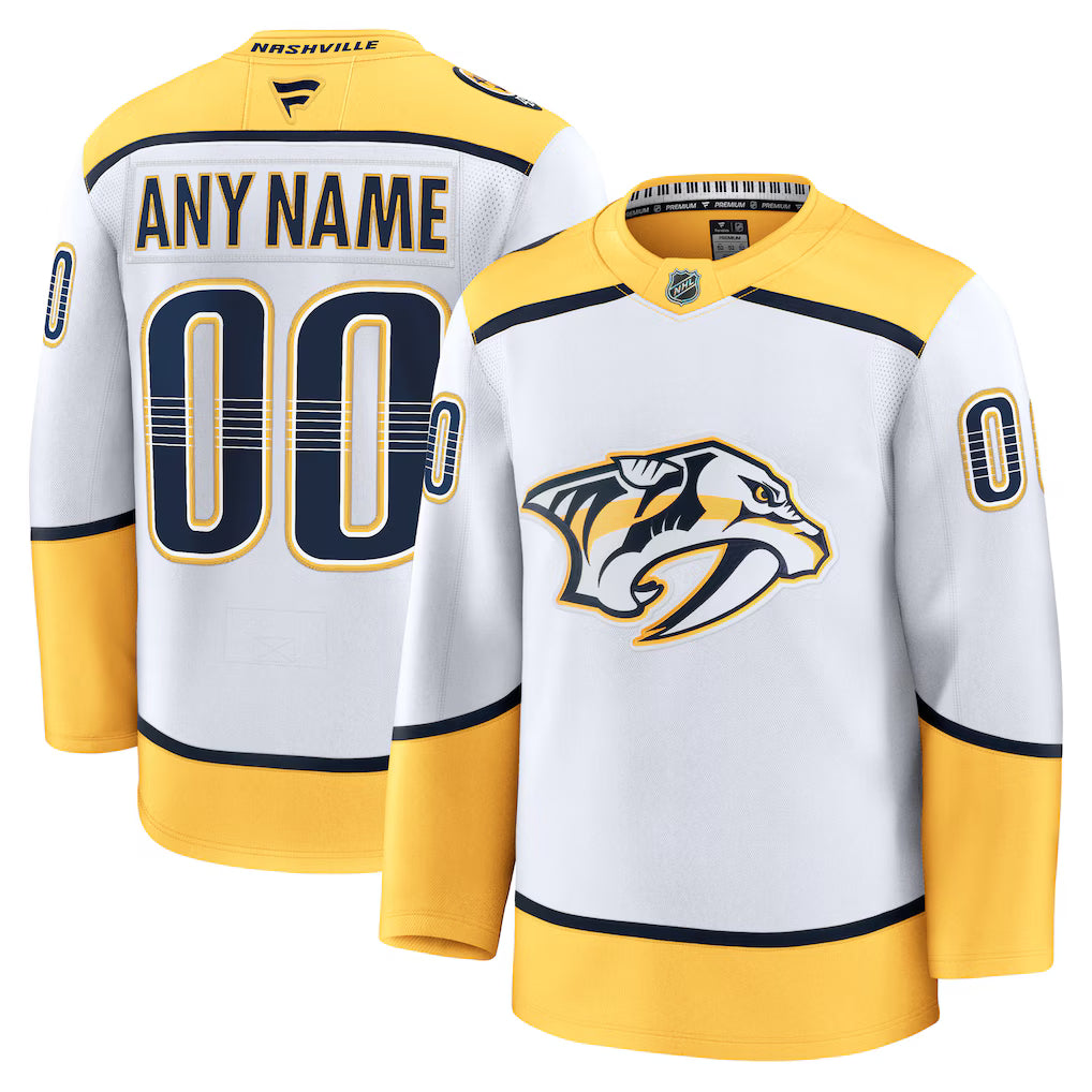 Custom Nashville Predators Away Premium Jersey - White product image 1