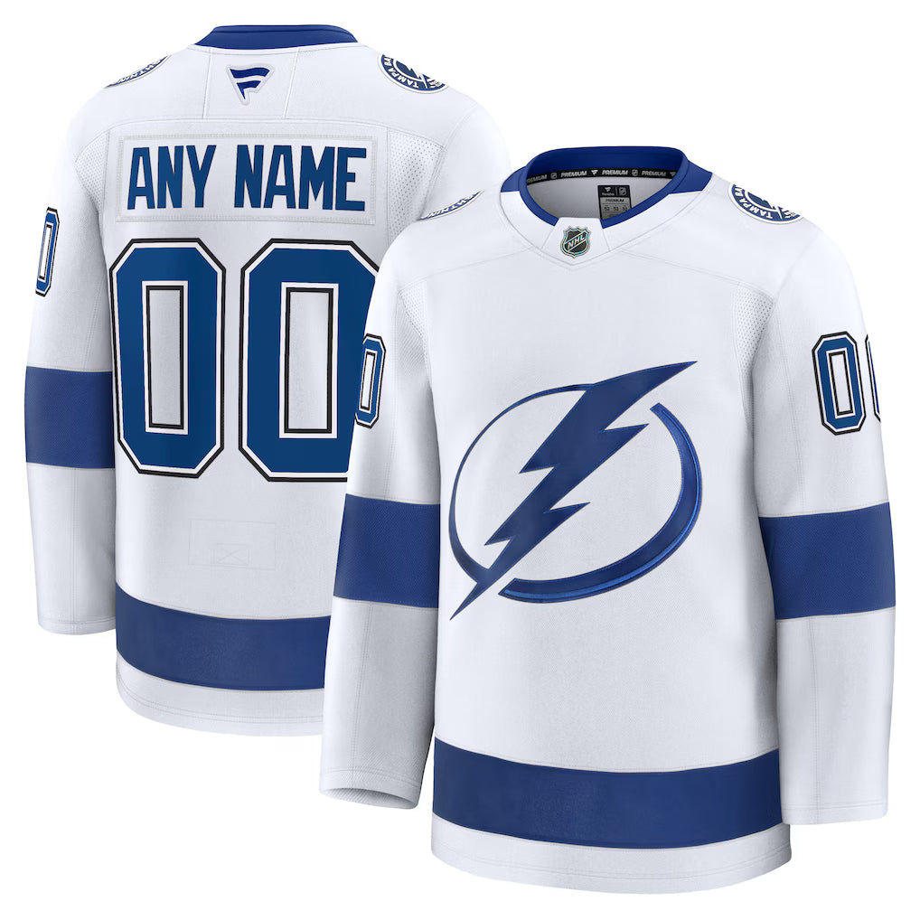Custom Tampa Bay Lightning Away Premium Jersey - White product image 1