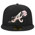 New Era Atlanta Braves Dotted Floral 59FIFTY Fitted Hat product image 1, provided for visual reference and product detail