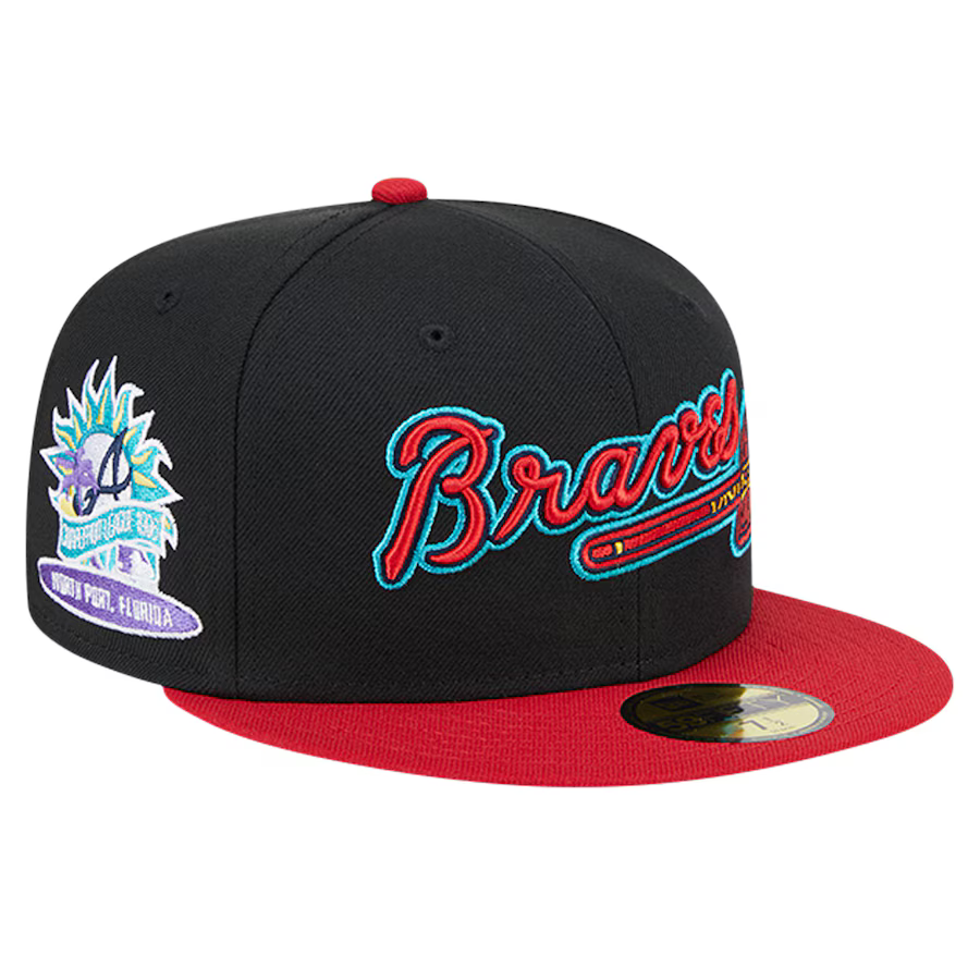 New Era Atlanta Braves Retro Spring Training 59FIFTY Fitted Hat product image 1, provided for visual reference and product