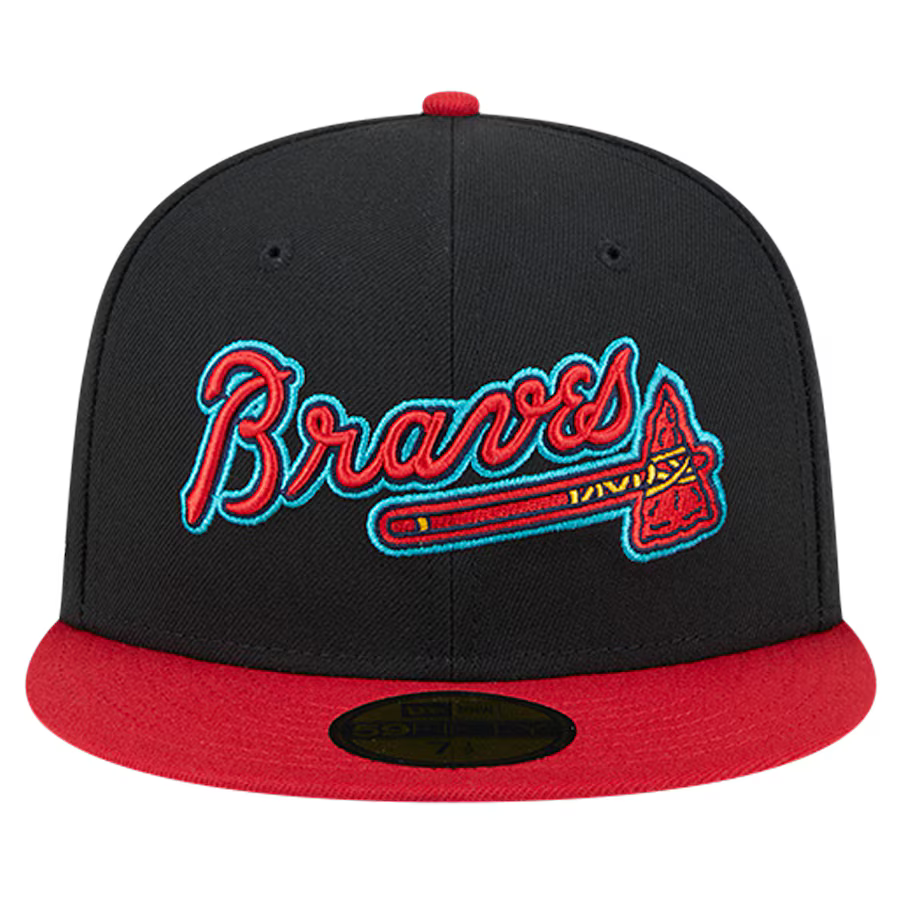 New Era Atlanta Braves Retro Spring Training 59FIFTY Fitted Hat product image 2, provided for visual reference and product