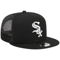 New Era Chicago White Sox Trucker 9FIFTY Snapback Hat - Black/White product image 1, provided for visual reference and