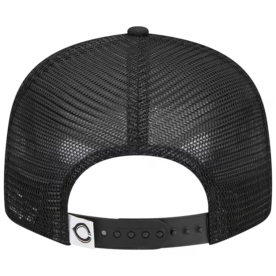 New Era Cincinnati Reds Trucker 9FIFTY Snapback Hat-Black/White product image 4, provided for visual reference and product