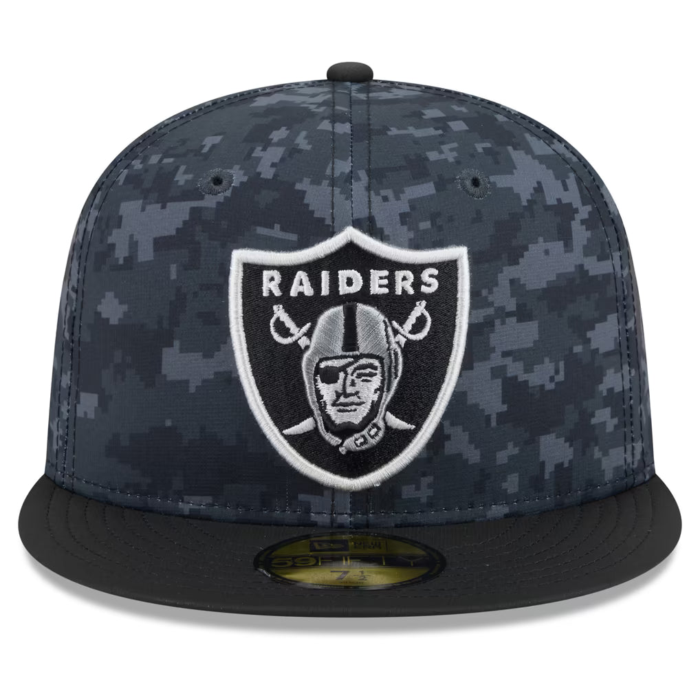 New Era Las Vegas Raiders Salute To Service 2026 59FIFTY Fitted Hat product image 3, provided for visual reference and