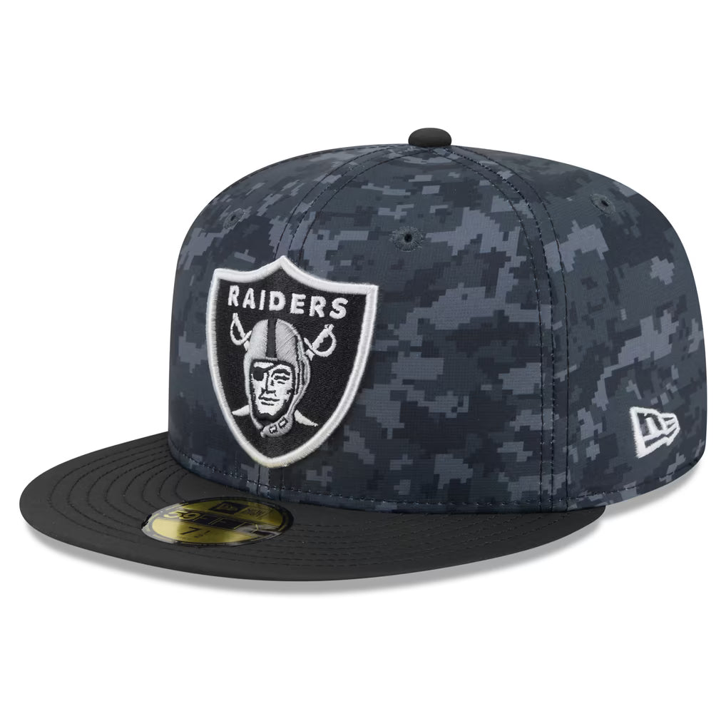New Era Las Vegas Raiders Salute To Service 2026 59FIFTY Fitted Hat product image 2, provided for visual reference and