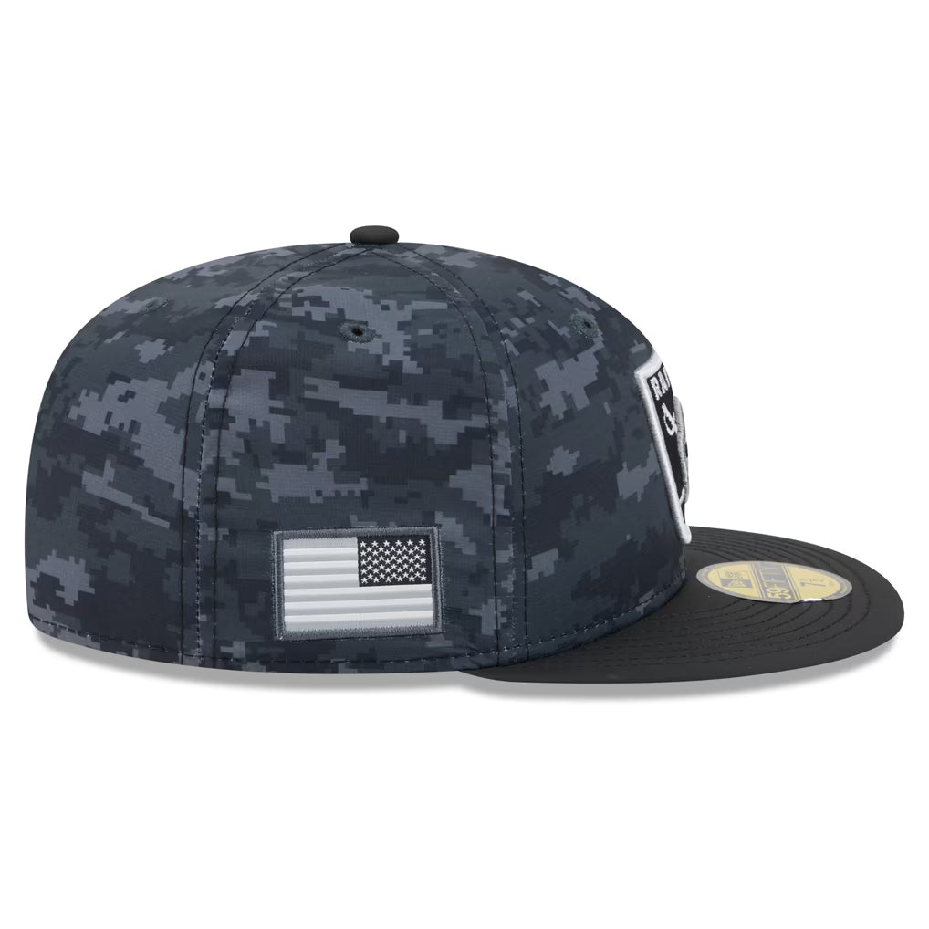 New Era Las Vegas Raiders Salute To Service 2026 59FIFTY Fitted Hat product image 4, provided for visual reference and