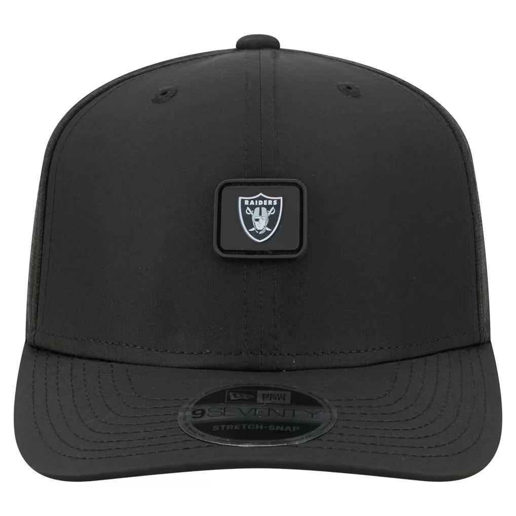 New Era Las Vegas Raiders Micro Badge 9SEVENTY Adjustable Hat-Black product image 3, provided for visual reference and