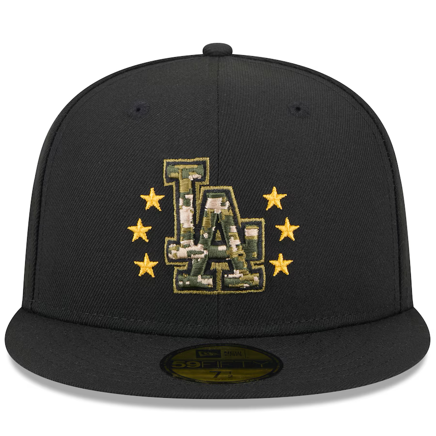 New Era Los Angeles Dodgers Armed Forces Day On-Field 59FIFTY Fitted Hat 2024 product image 2, provided for visual reference