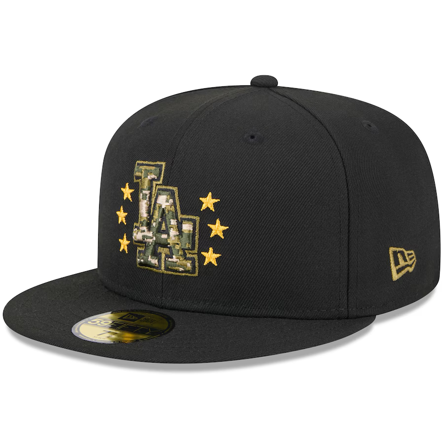 New Era Los Angeles Dodgers Armed Forces Day On-Field 59FIFTY Fitted Hat 2024 product image 3, provided for visual reference