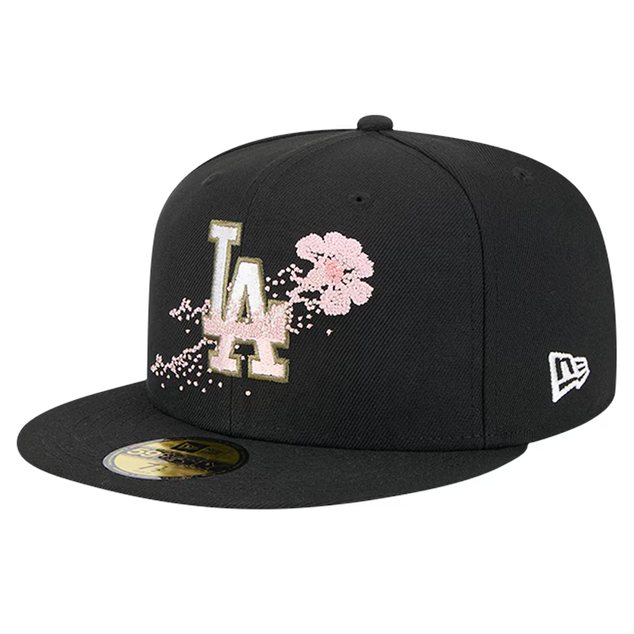 New Era Los Angeles Dodgers Floral 59FIFTY Fitted Hat product image 2, provided for visual reference and product detail