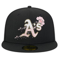 New Era Oakland Athletics Floral 59FIFTY Fitted Hat product image 1, provided for visual reference and product detail review